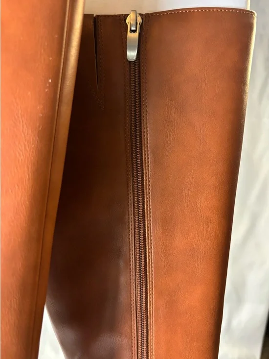 Nine West Tall Leather Riding Boots in Brown - Picture 3 of 6